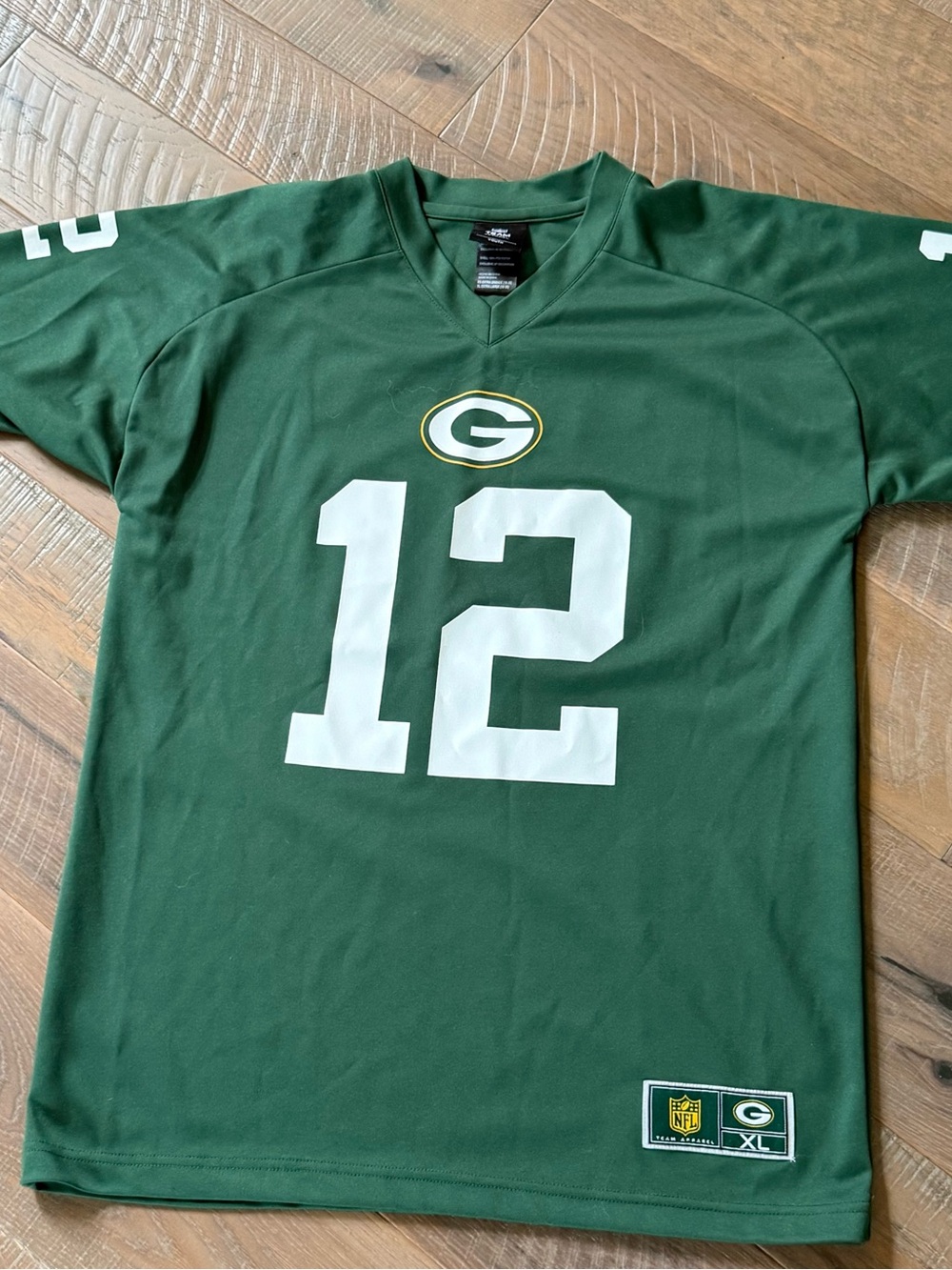 Green Bay Packers Aaron Rodgers #12 Youth XL 16 18 Jersey Shirt NFL Team Apparel